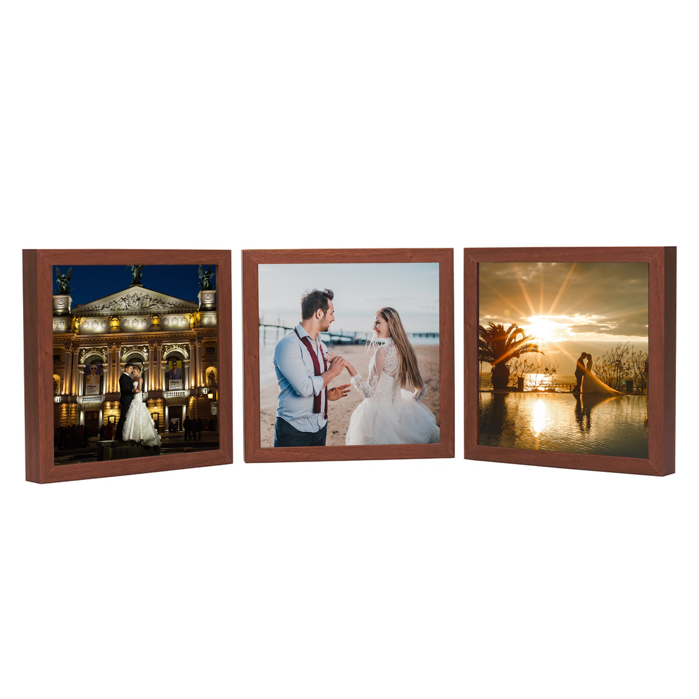 25x25 Lüx Çerçeve (3 Adet) (kahve)